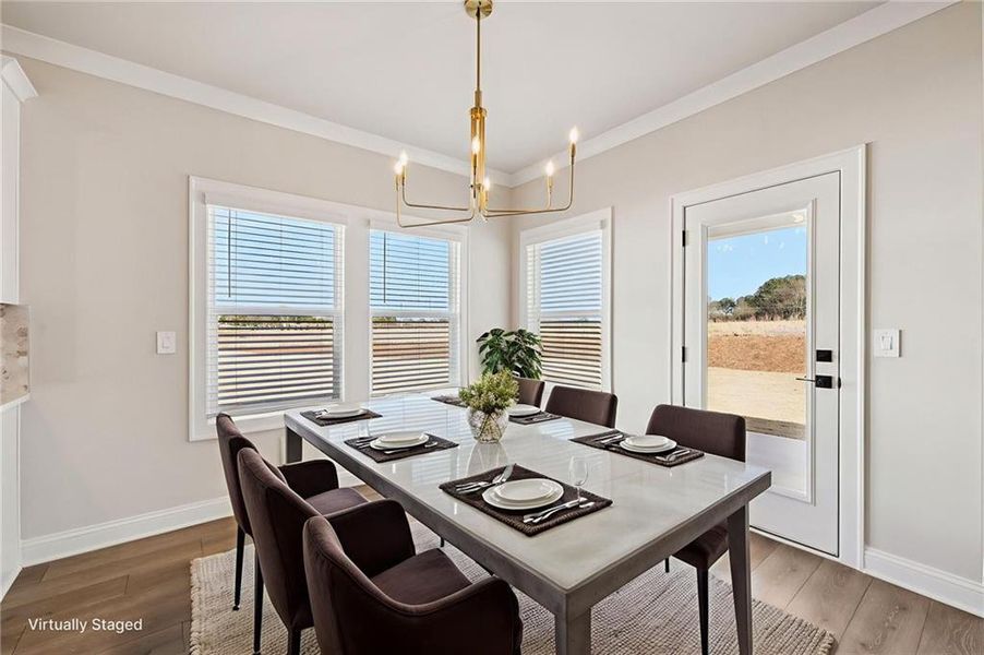 Furnished interior view inside a new home in River Pointe, Monroe (Image 9).
