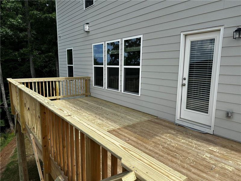 Exterior details and patio area of a home in Sierra Creek, Hoschton (Image 31).