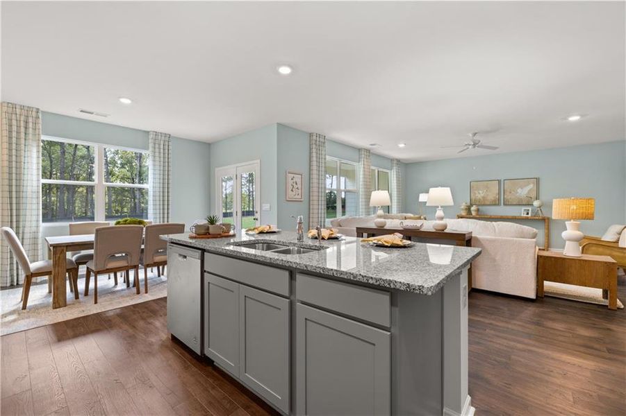 Furnished interior view inside a new home in , Buckhead (Image 42).