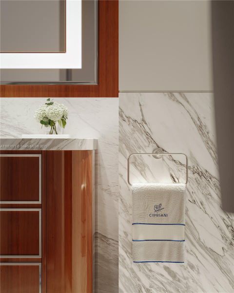 Close-up of interior finishes inside a home in , Miami (Image 14).