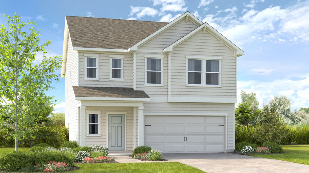 Representative exterior photo of a completed home built from the Denton by Taylor Morrison in Heritage River, Euharlee, GA (Image 20).