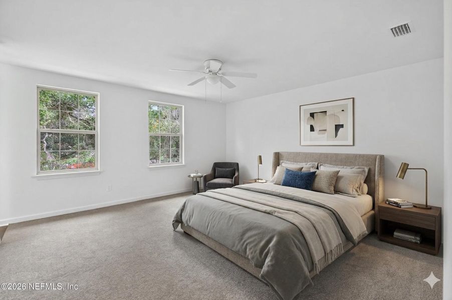 Furnished interior view inside a new home in , Jacksonville (Image 13). Furnished interior view inside a new home in , Jacksonville (Image 13).