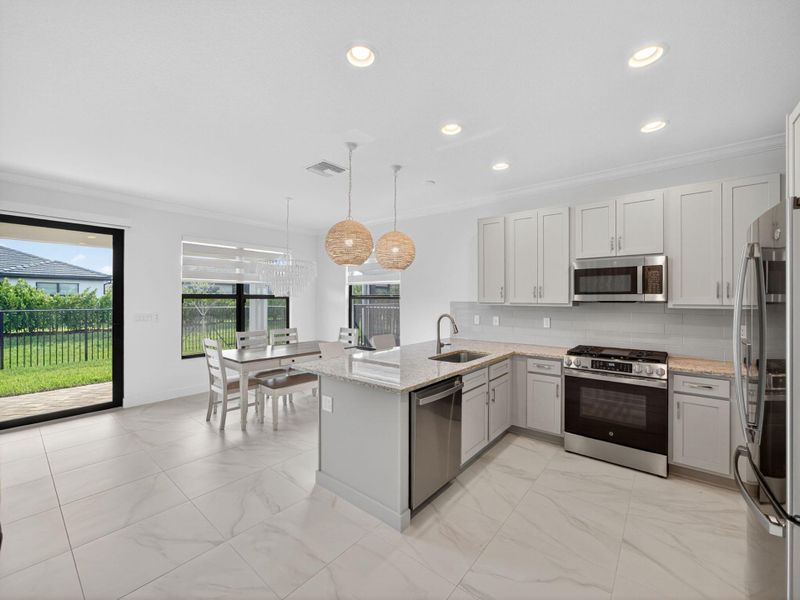 Furnished interior view inside a new home in , Port St. Lucie (Image 10).