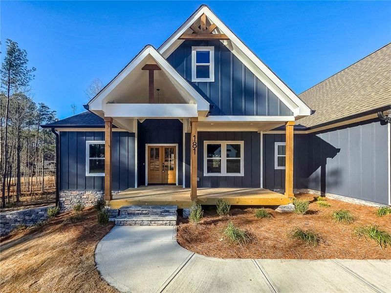 Front exterior of a new home in , Rockmart, GA, highlighting curb appeal (Image 26).