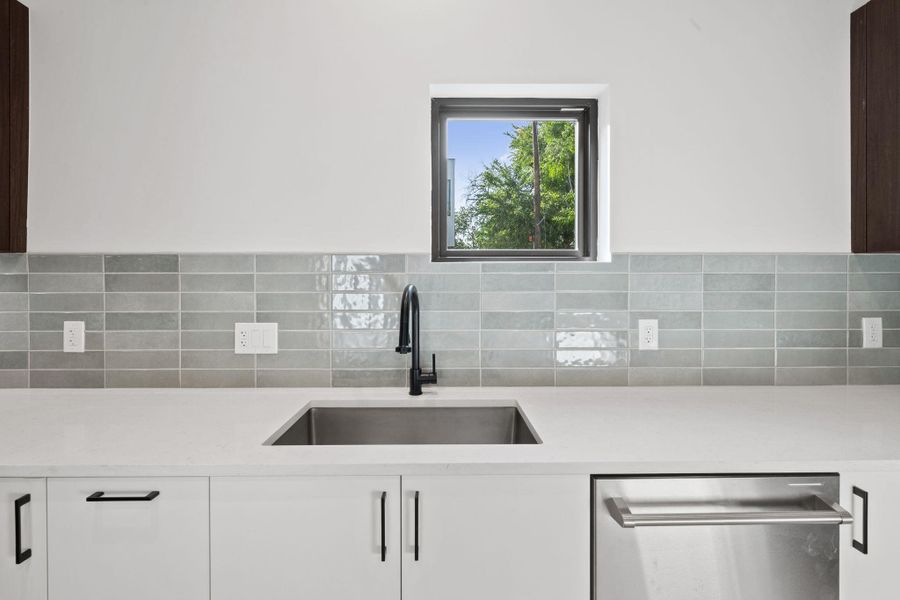 Window for natural light at kitchen