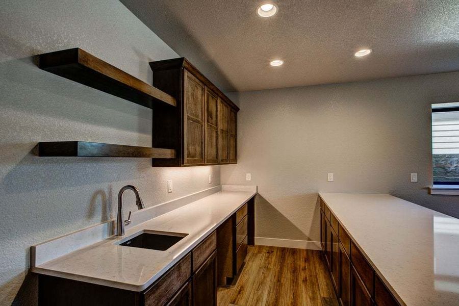 Optional Wet Bar in Finished Basement - Not Actual Home - Finishes May Vary