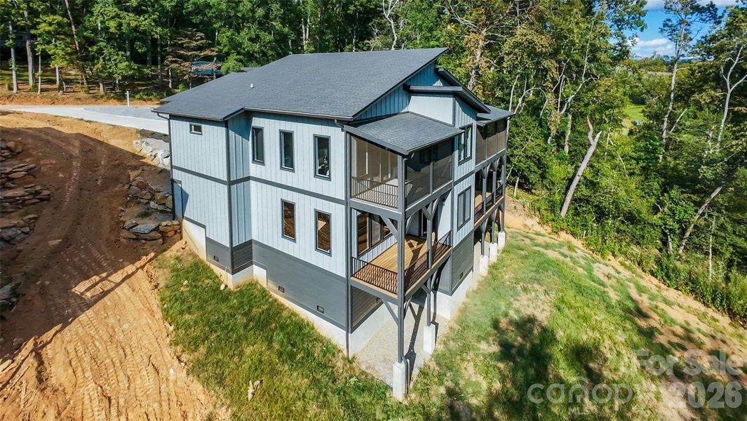 Exterior details and patio area of a home in , Arden (Image 24).