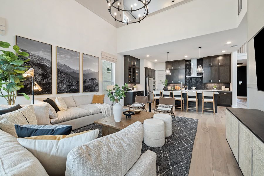 Furnished interior view inside a new home in Lagos Reserve, Manor (Image 18).