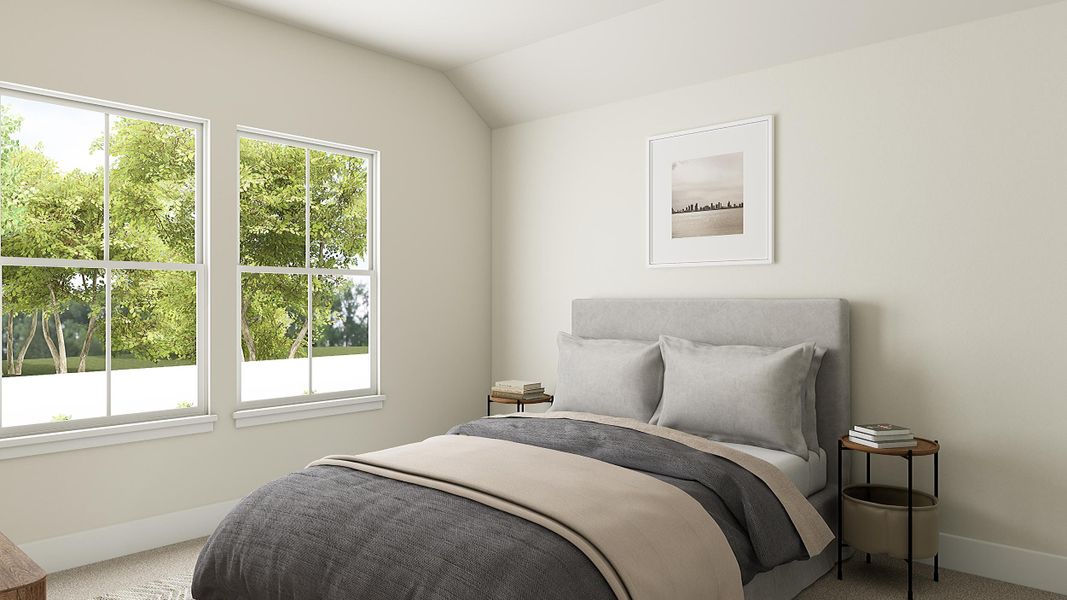 Representative furnished interior of a home built from the Bailey by Tri Pointe Homes in Prairie Collection at The Meadows, Krum (Image 6).