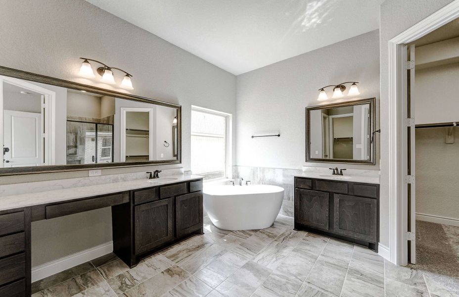 Representative furnished interior of a home built from the 3799 by Ravenna Homes in Artavia 70′, Conroe (Image 18).