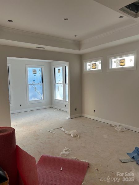 In-progress construction of a new home in The Courtyards at Hodges Farm, Charlotte, NC (Image 7). In-progress construction of a new home in The Courtyards at Hodges Farm, Charlotte, NC (Image 7).