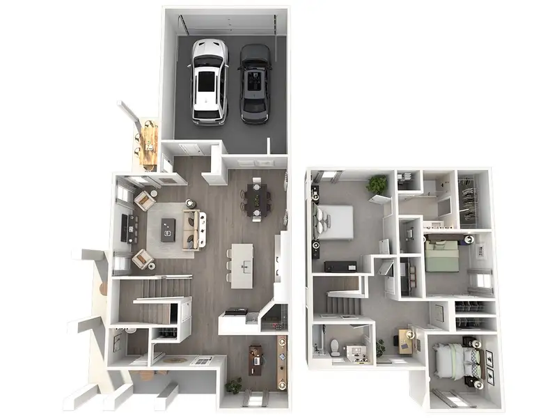 2D floor plan layout for the Fraser by Meritage Homes in Poplar Farms, Franklin, TN (Image 4).