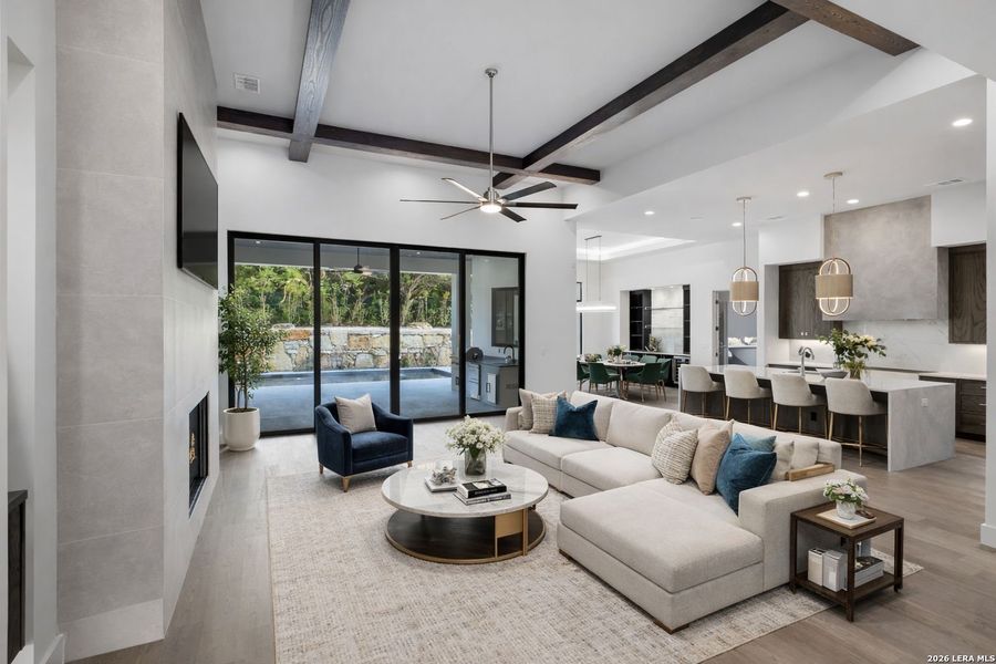 Furnished interior view inside a new home in , San Antonio (Image 40).