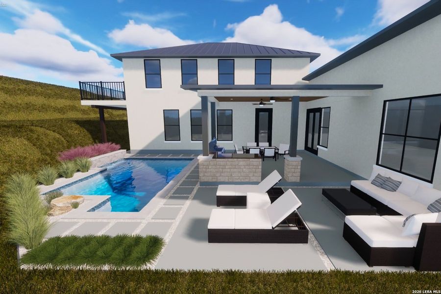 Exterior details and patio area of a home in , San Antonio (Image 4).