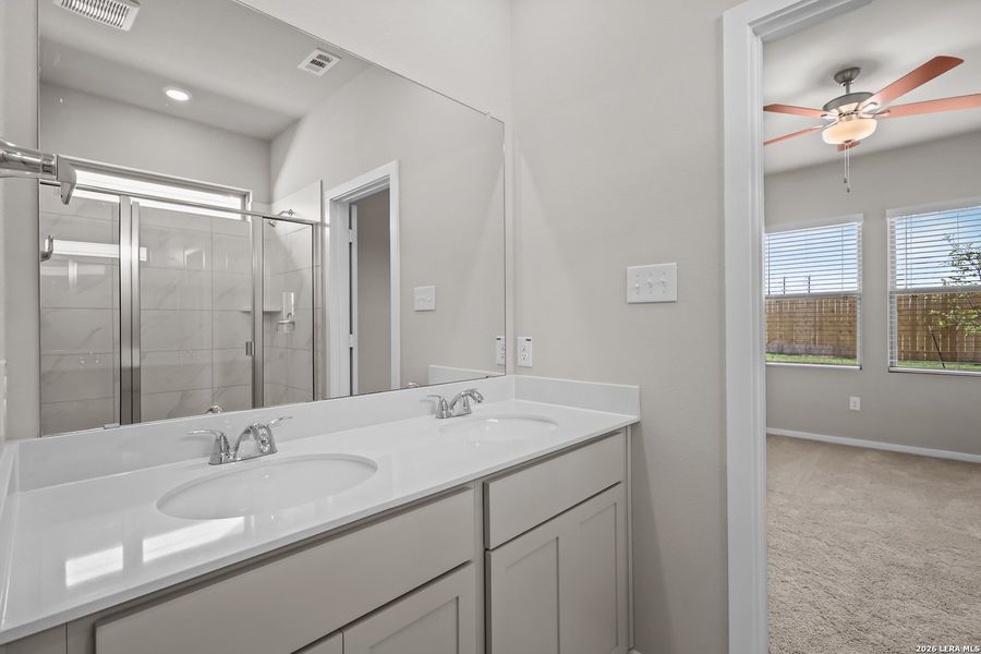 Furnished interior view inside a new home in Garden Grove, San Antonio (Image 6). Furnished interior view inside a new home in Garden Grove, San Antonio (Image 6).