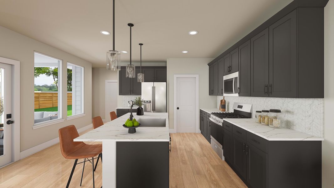 Furnished interior view inside a new home in The Retreat at Harvest, Argyle (Image 7).