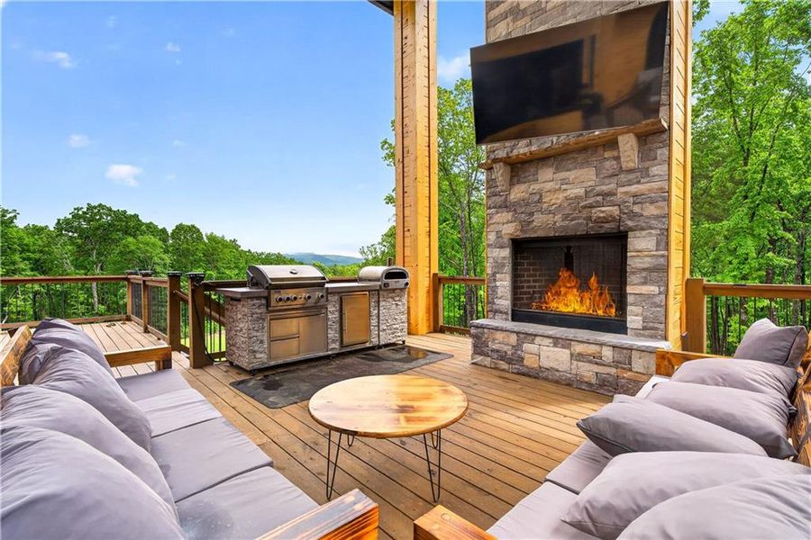 Exterior details and patio area of a home in , Talking Rock (Image 4). Exterior details and patio area of a home in , Talking Rock (Image 4).