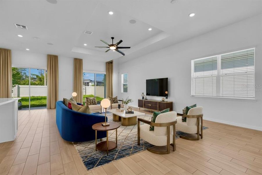 Furnished interior view inside a new home in , Orlando (Image 20). Furnished interior view inside a new home in , Orlando (Image 20).
