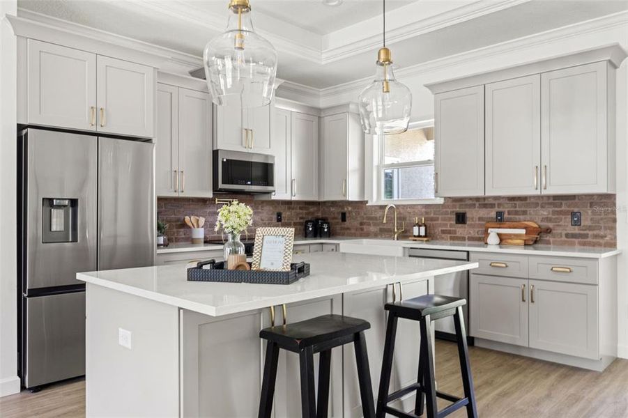 Furnished interior view inside a new home in , Citrus Springs (Image 34).