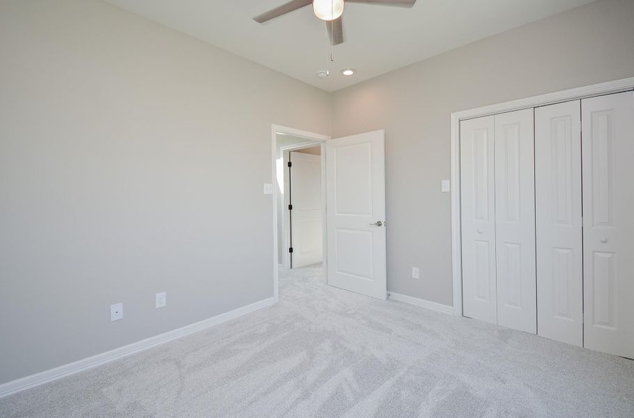 Each bedroom has ceiling fans!
