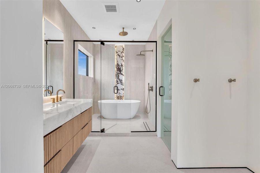 Furnished interior view inside a new home in , Miami (Image 13).