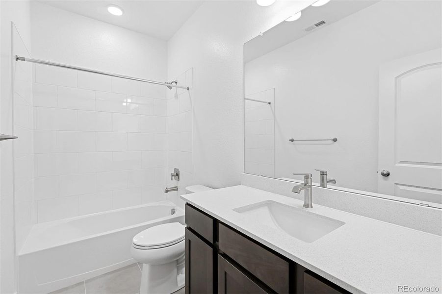 Furnished interior view inside a new home in Painted Prairie Cottage, Aurora (Image 14). Furnished interior view inside a new home in Painted Prairie Cottage, Aurora (Image 14).