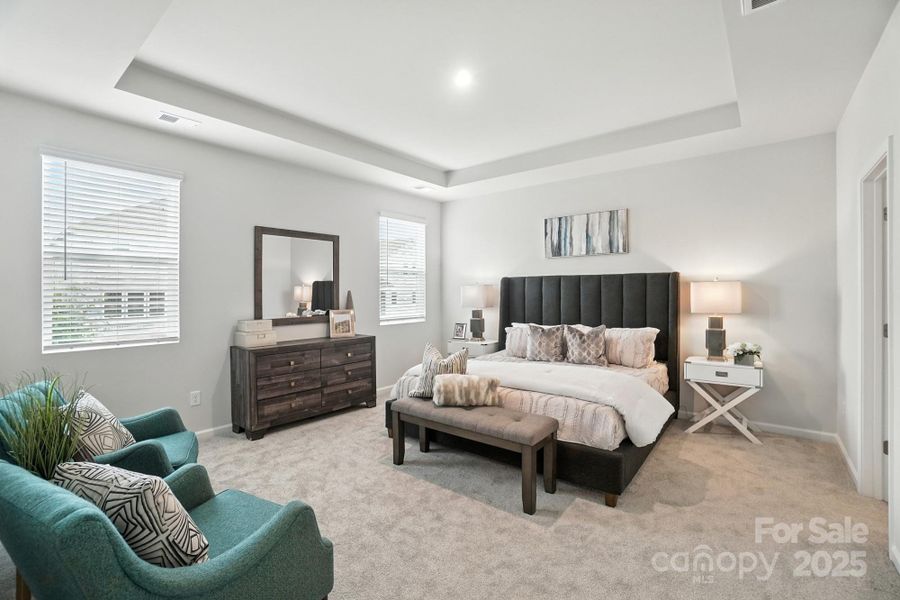 Furnished interior view inside a new home in Waxhaw Landing, Monroe (Image 14).