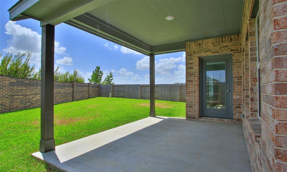 Exterior details and patio area of a home in Cypress Green, Hockley (Image 3).