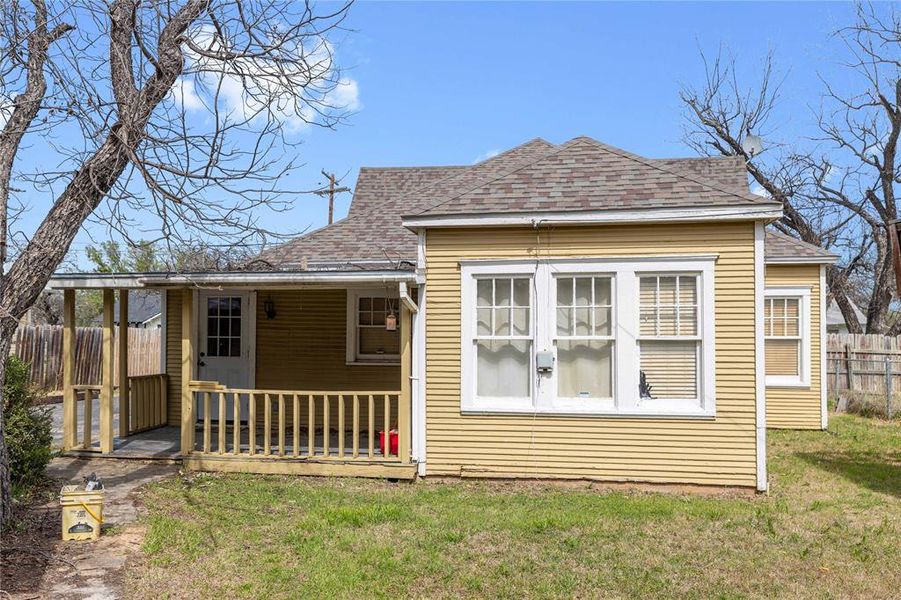 Covered back deck Covered back deck