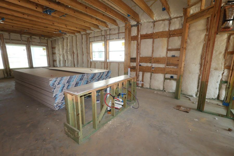 In-progress construction of a new home in Riceland - Enclave Collection, Mont Belvieu, TX (Image 5).