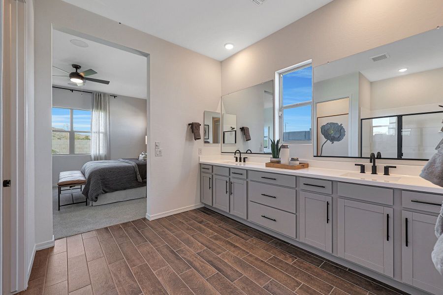 Representative furnished interior of a home built from the Flint by Mattamy Homes in Pinnacle at San Tan Heights, San Tan Valley (Image 27).