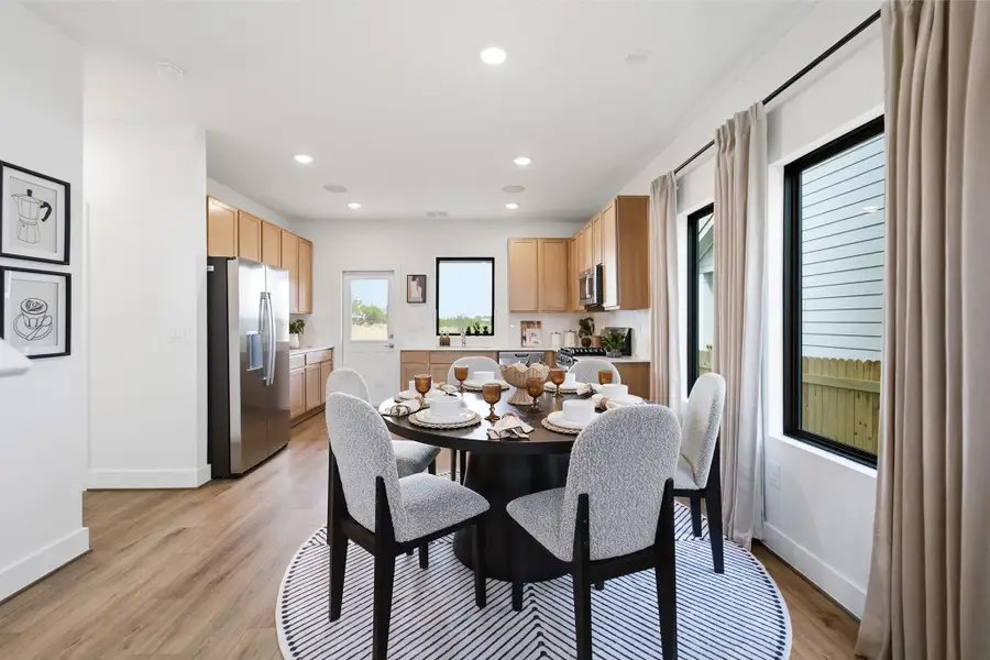 Representative furnished interior of a home built from the Willow by CastleRock Communities in Katzer Ranch, Converse (Image 11).