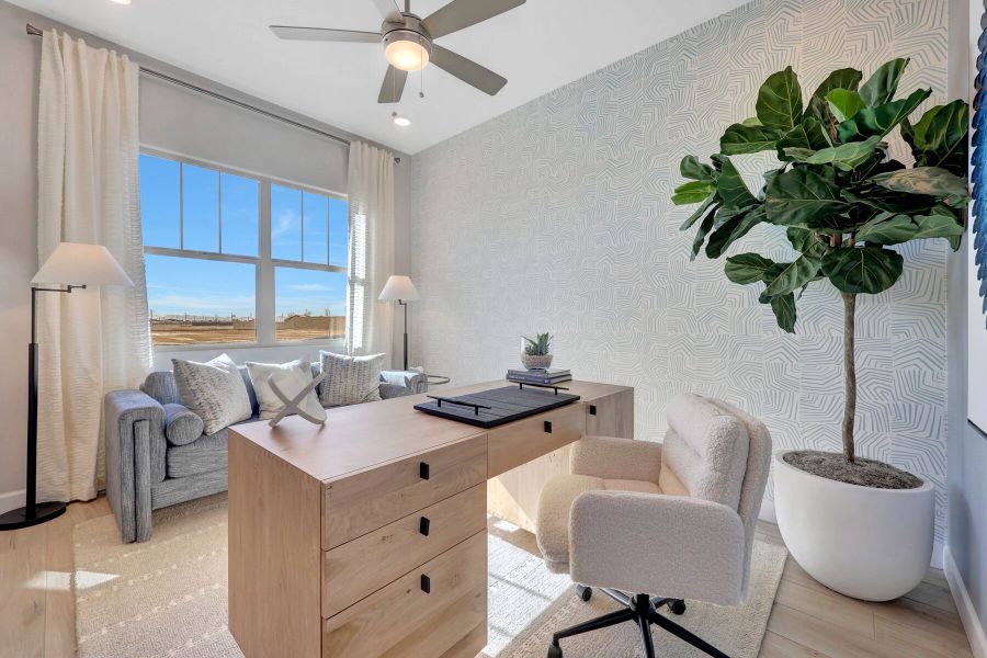Representative furnished interior of a home built from the Violet by Mattamy Homes in White Tank Vistas, Waddell (Image 22).