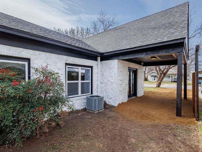 Exterior details and patio area of a home in , Brownwood (Image 17). Exterior details and patio area of a home in , Brownwood (Image 17).