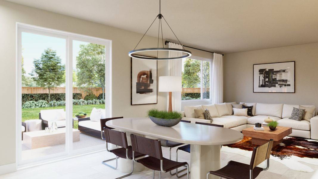 Representative furnished interior of a home built from the Jansen by Risewell Homes in Highlands Preserve, Mead (Image 10).