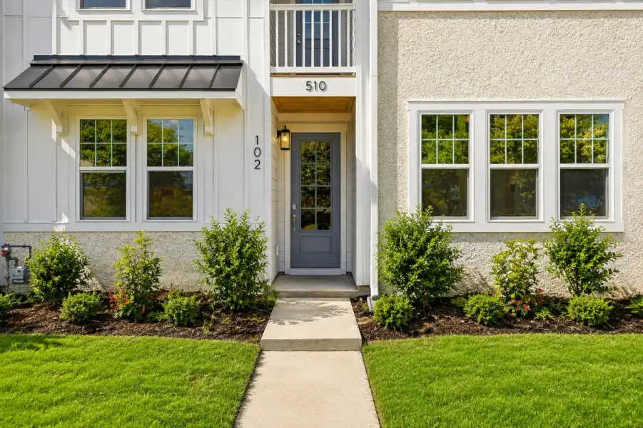 Representative exterior details of a home built from the The Lofton by RobuckHomes in Downtown Wilmington Collective, Wilmington (Image 4).