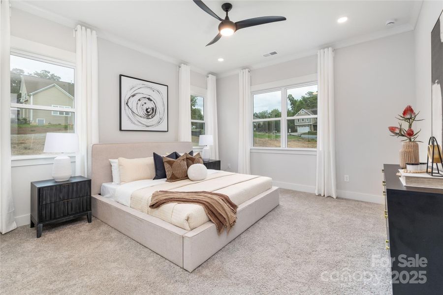 Furnished interior view inside a new home in , Hickory (Image 7).