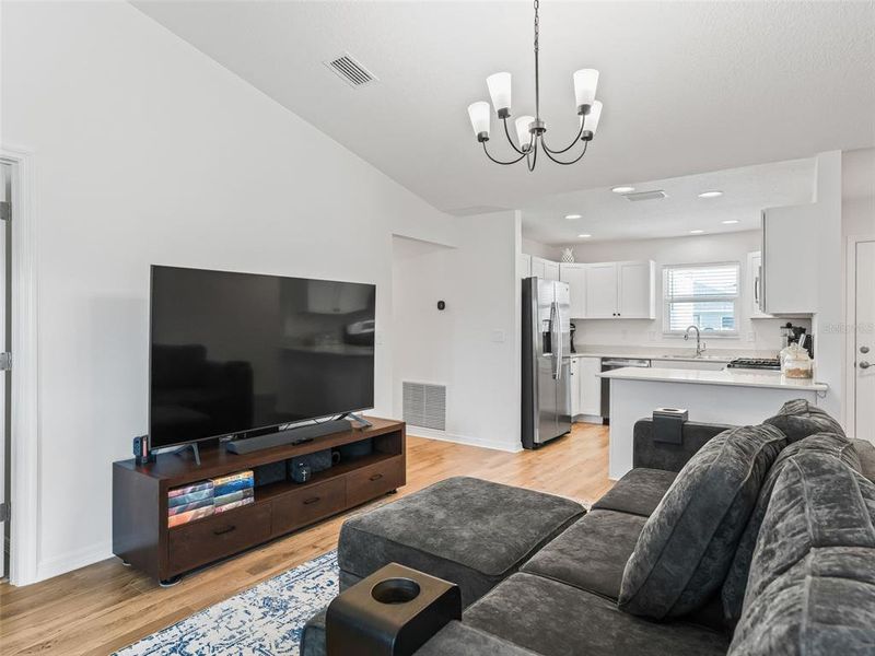 Furnished interior view inside a new home in , The Villages (Image 15).