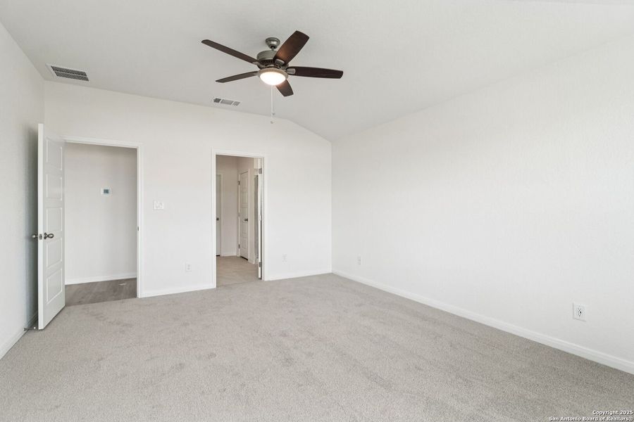 Spacious, unfurnished interior of a new home in Legendary Trails - Classic Series, Cibolo (Image 34).