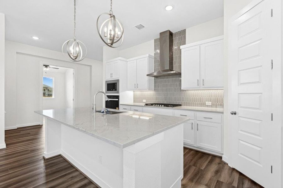 Furnished interior view inside a new home in University Heights, Round Rock (Image 7).