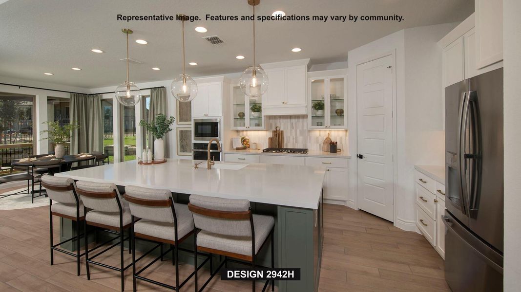 Furnished interior view inside a new home in Santa Rita Ranch - Eldorado, Liberty Hill (Image 3).