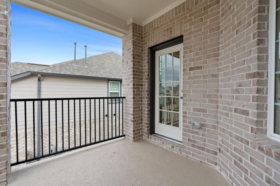 Enjoy elevated views from the spacious second-floor balcony, perfect for morning coffee or evening unwinding.