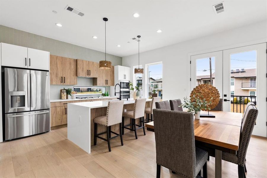 Spacious Kitchen and Dining Area.