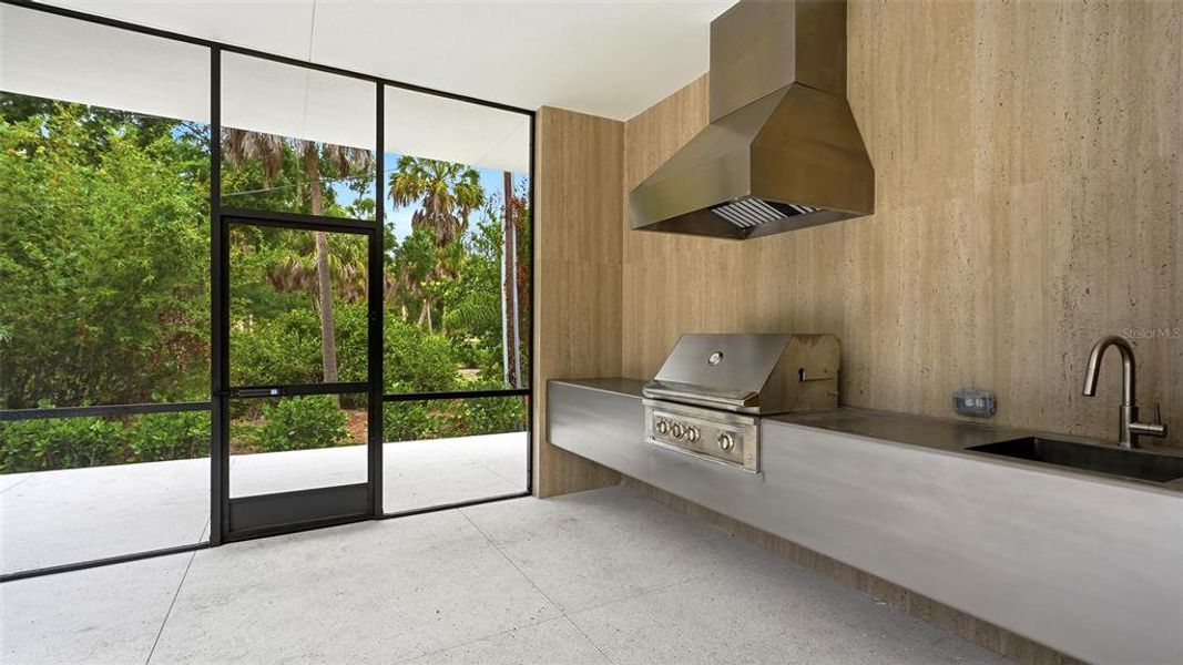 Exterior details and patio area of a home in , Sarasota (Image 18).