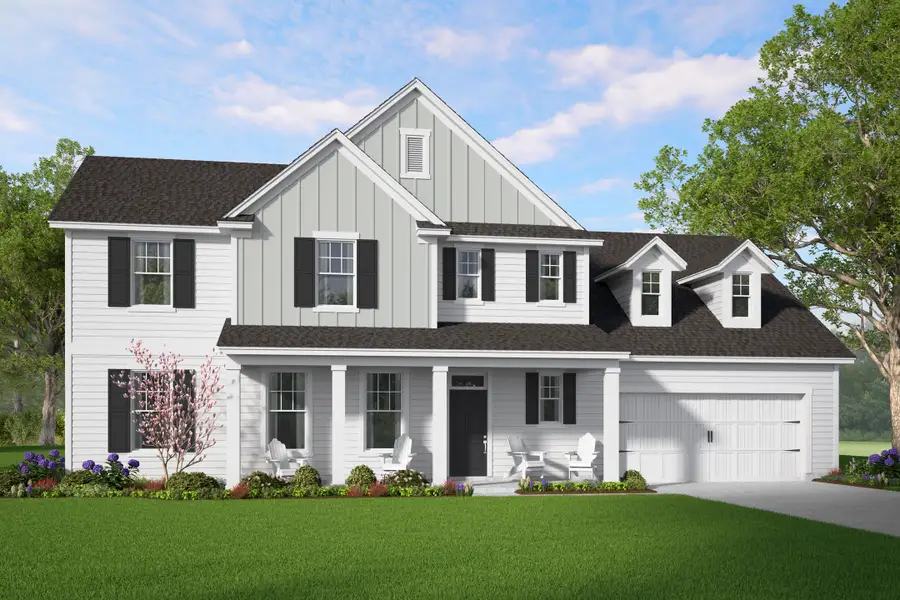 Front exterior of a new home in Savannah Highlands, Savannah, GA, highlighting curb appeal (Image 1). Front exterior of a new home in Savannah Highlands, Savannah, GA, highlighting curb appeal (Image 1).