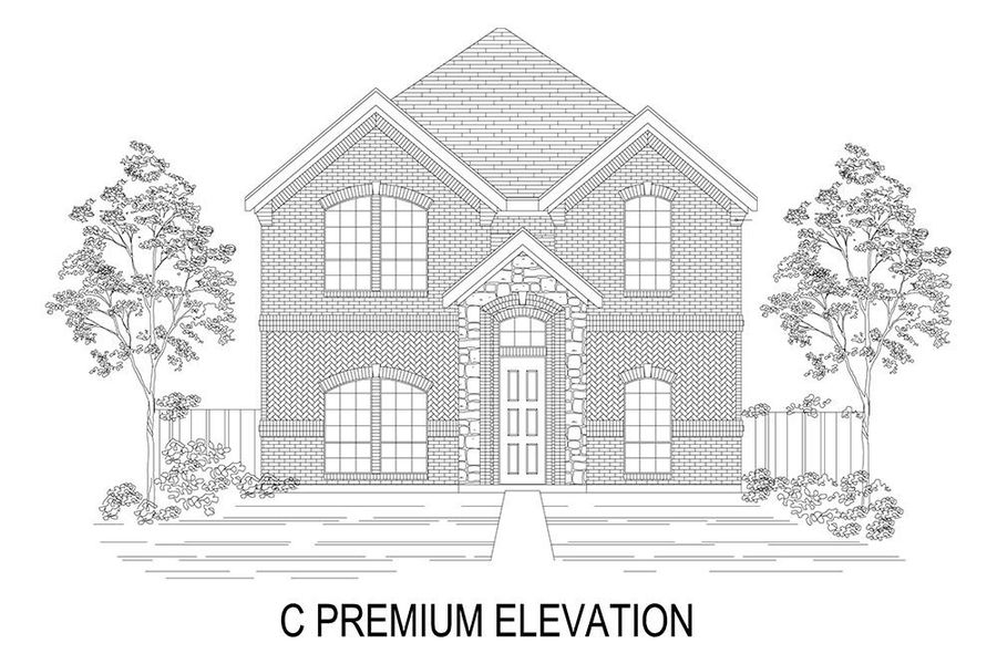 Representative rendering of the exterior for the Hubbard R by First Texas Homes (Image 7). Representative rendering of the exterior for the Hubbard R by First Texas Homes (Image 7).