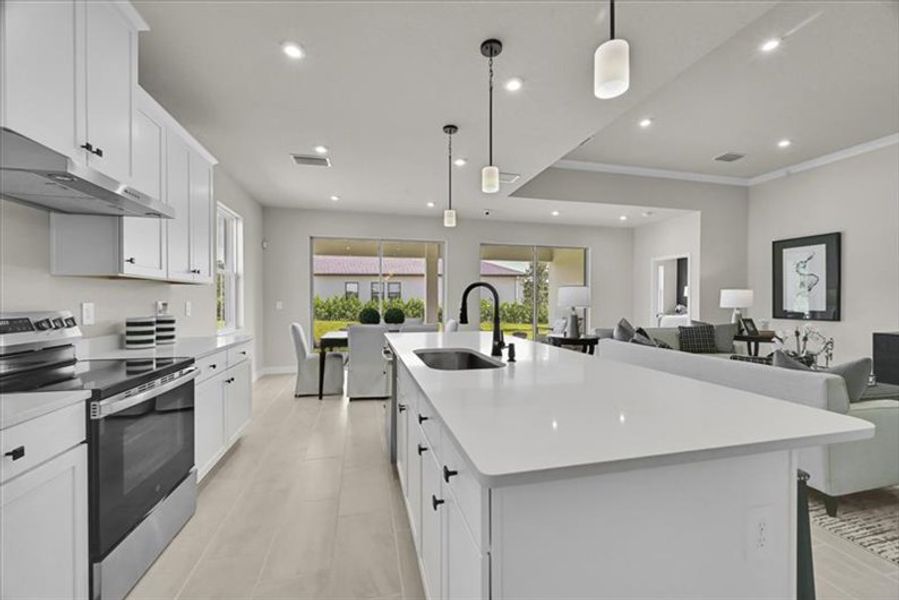 Furnished interior view inside a new home in Lost Tree Preserve, Vero Beach (Image 5).