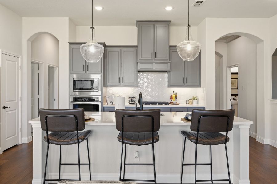 Furnished interior view inside a new home in Abe's Landing, Granbury (Image 5).