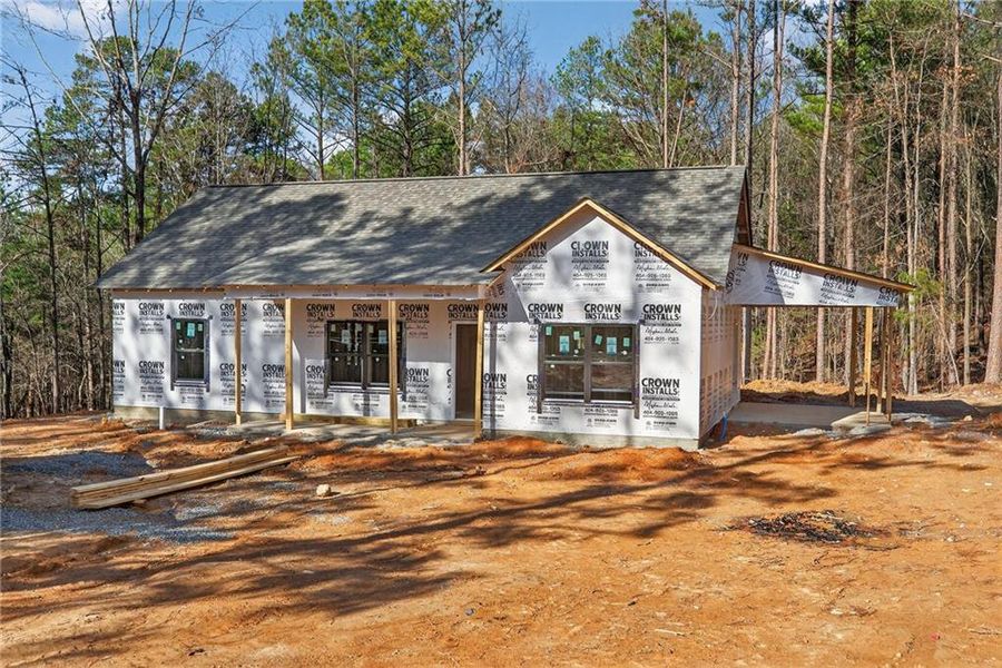 In-progress construction of a new home in , Cedartown, GA (Image 30).
