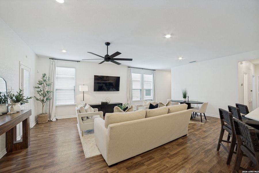 Furnished interior view inside a new home in , San Antonio (Image 5). Furnished interior view inside a new home in , San Antonio (Image 5).